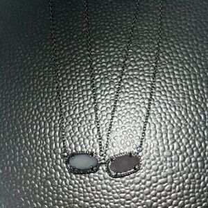 Kendra Scott Silver and Pink Necklace